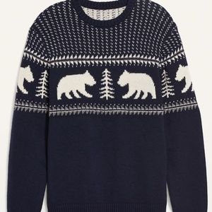 Old Navy  Cozy Fair Isle Gender-Neutral Crew-Neck Sweater for Adults